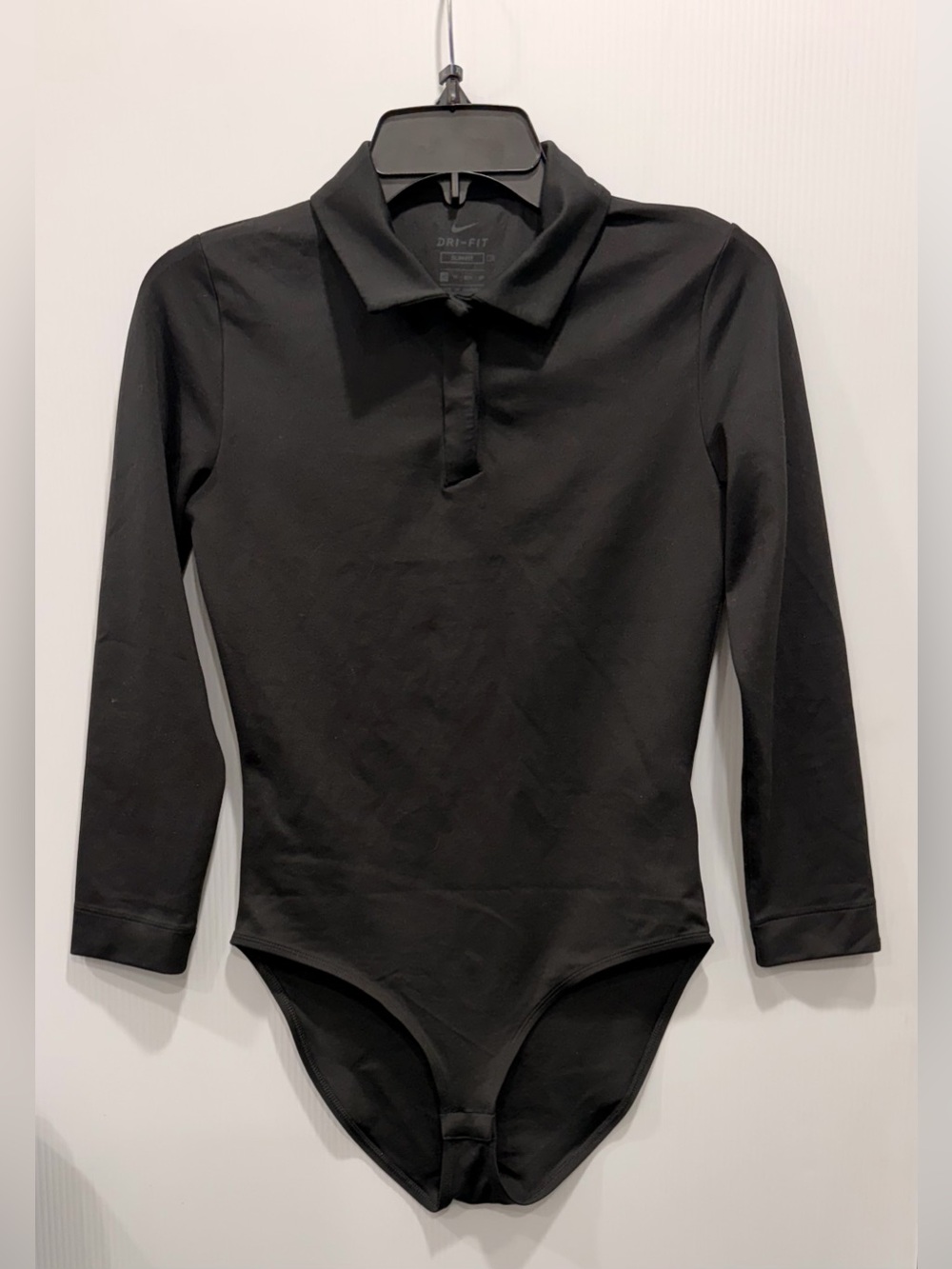 Nike Black Golf Long-Sleeve Polo Bodysuit